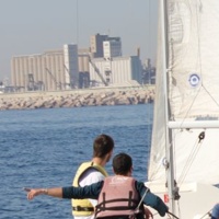 Activitats nàutiques al Port Olímpic 'Bateig de vela'