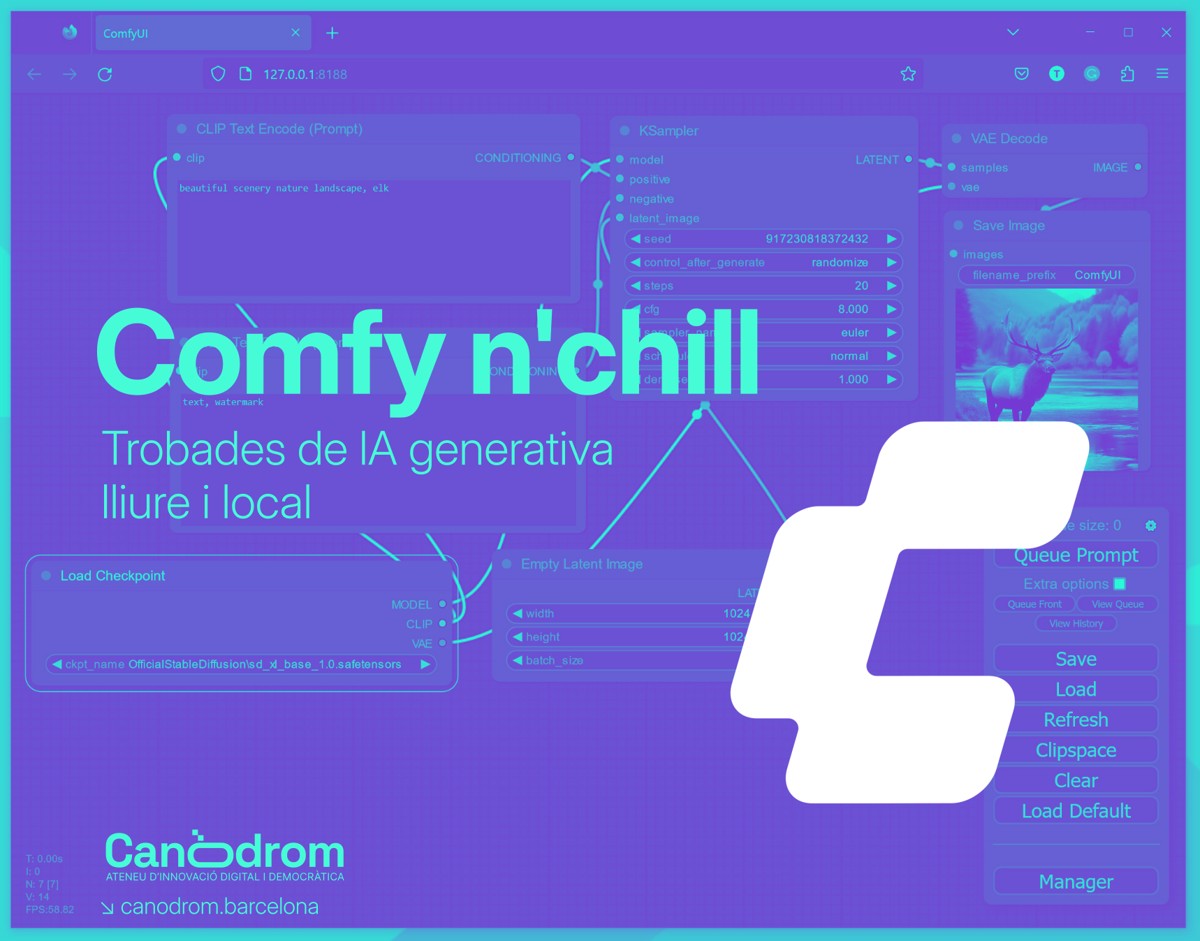 Trobades de l'IA generativa lliure i local "Comfy n'chill"