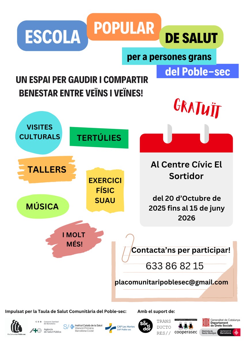 Escola popular de salut per a persones grans del Poble-sec