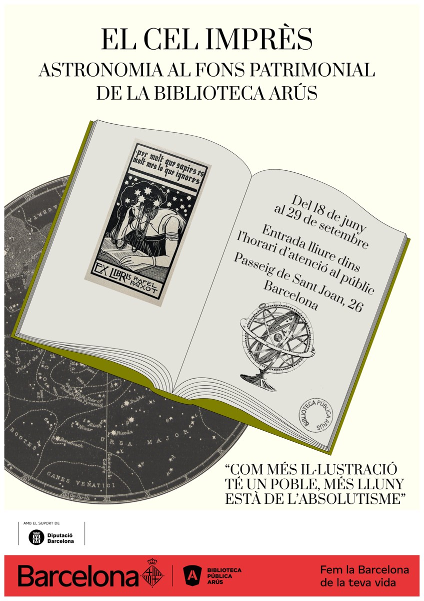 Exposició “El cel imprès: astronomia al fons patrimonial de la Biblioteca Arús”