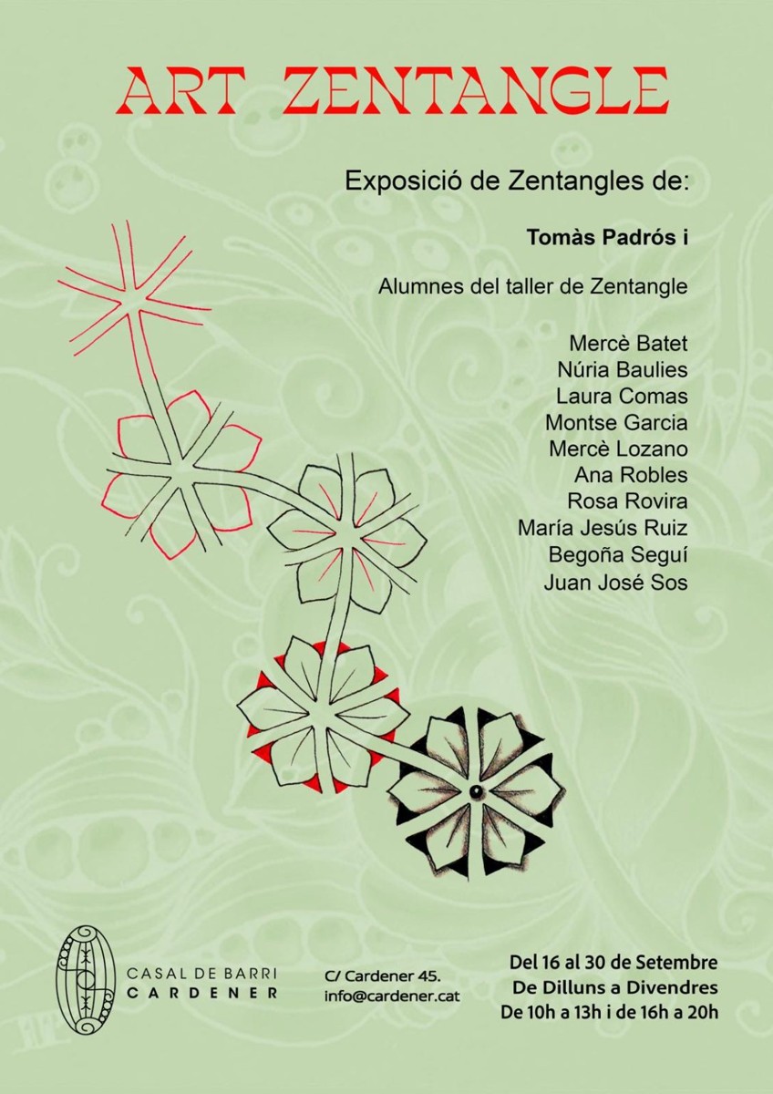 Exposició col·lectiva d’alumnes del taller de Zentangle del Casal