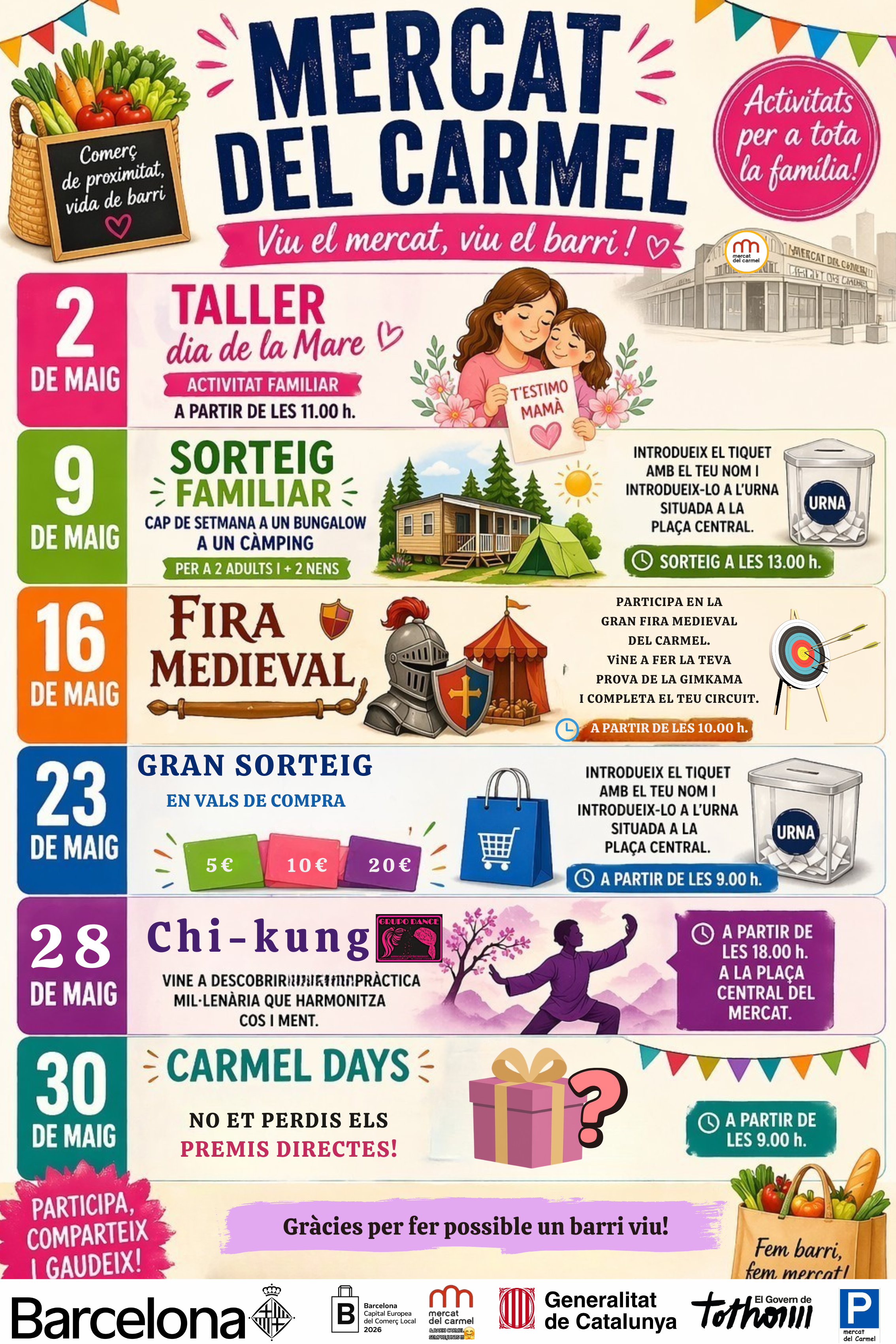 Fira medieval al Mercat del Carmel