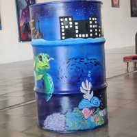 Exposición 'Arte y océano: la iniciativa de unos alumnos de Belice'