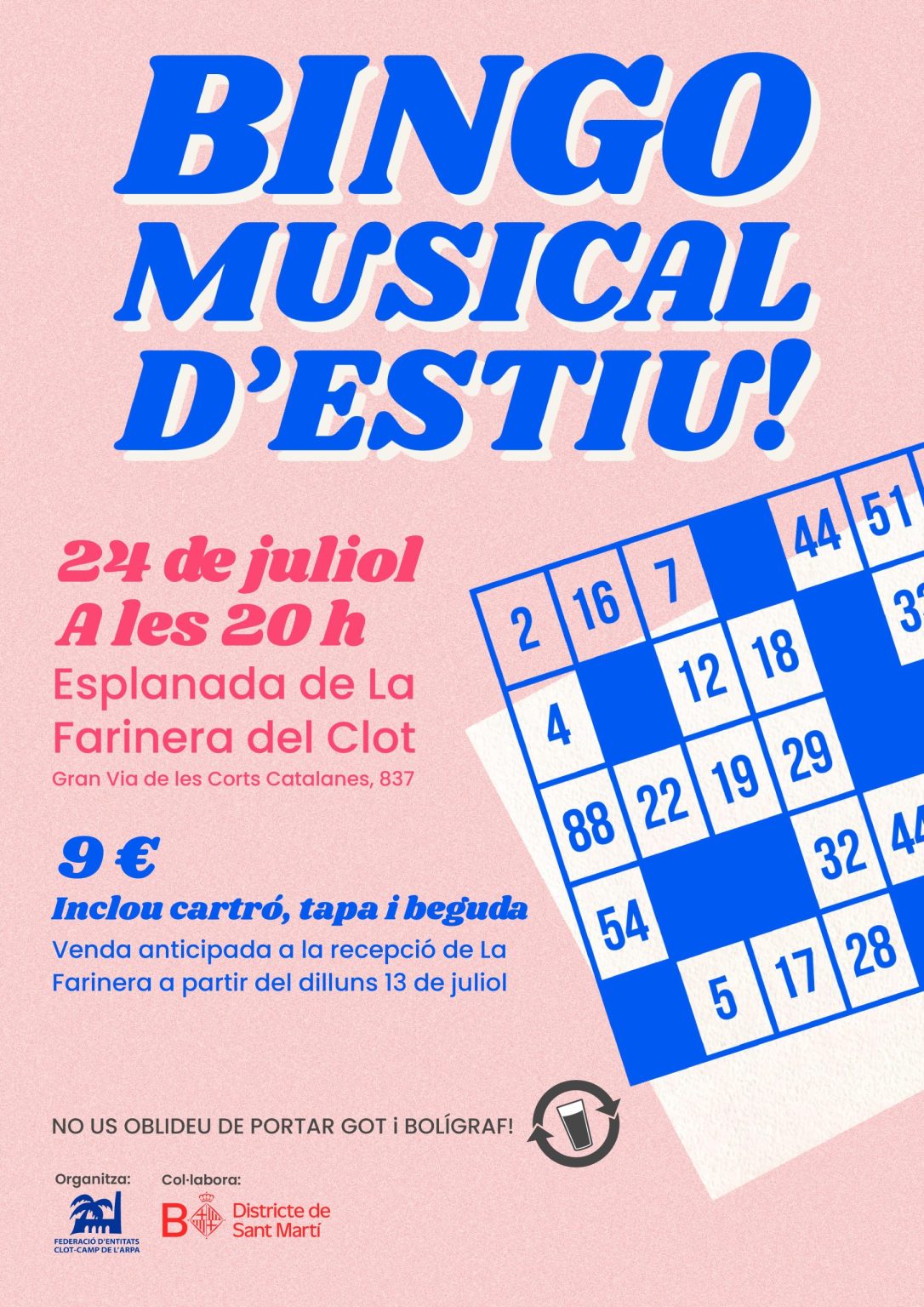 Bingo musical d'estiu