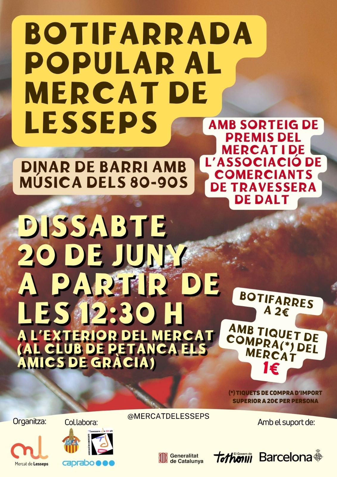 Botifarrada popular al Mercat de Lesseps