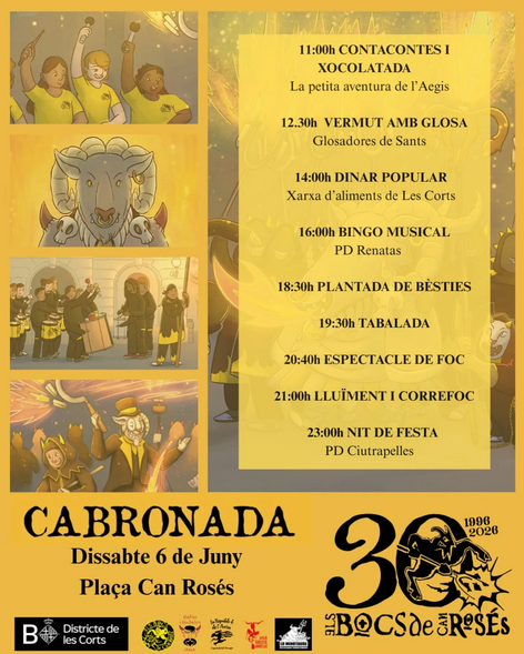 "La Cabronada" 8a Trobada de bèsties de foc a Les Corts