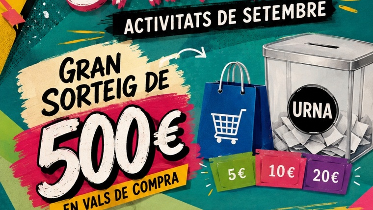 Bild zu Mercat del Carmel: "Gran Sorteig de 500 € en vals de compra" in C Llobregós 149.