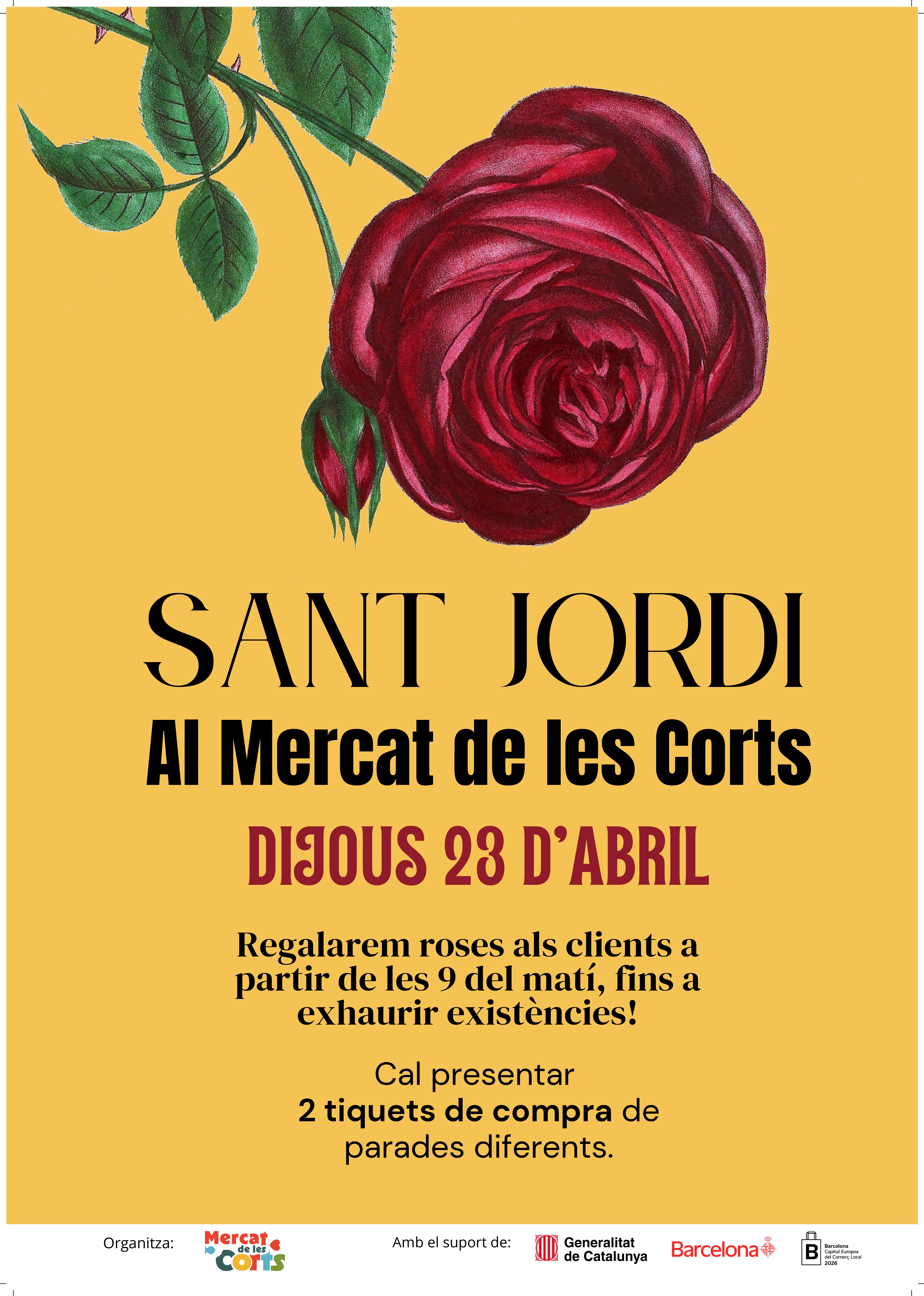 Sant Jordi al Mercat de Les Corts