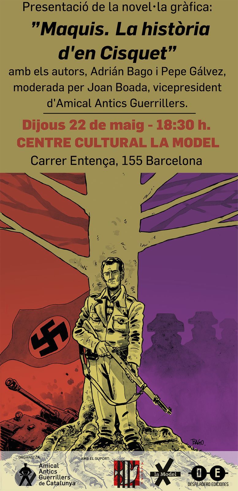 Presentació de la novel·la gràfica "Maquis: la història d'en Cisquet"