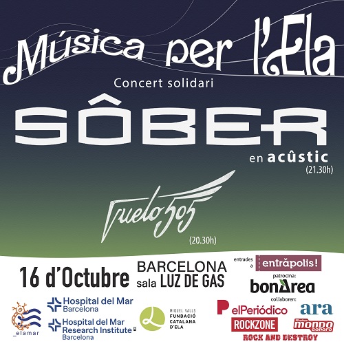 Concert solidari 'Música por la ELA', amb SÔBER i Vuelo 505