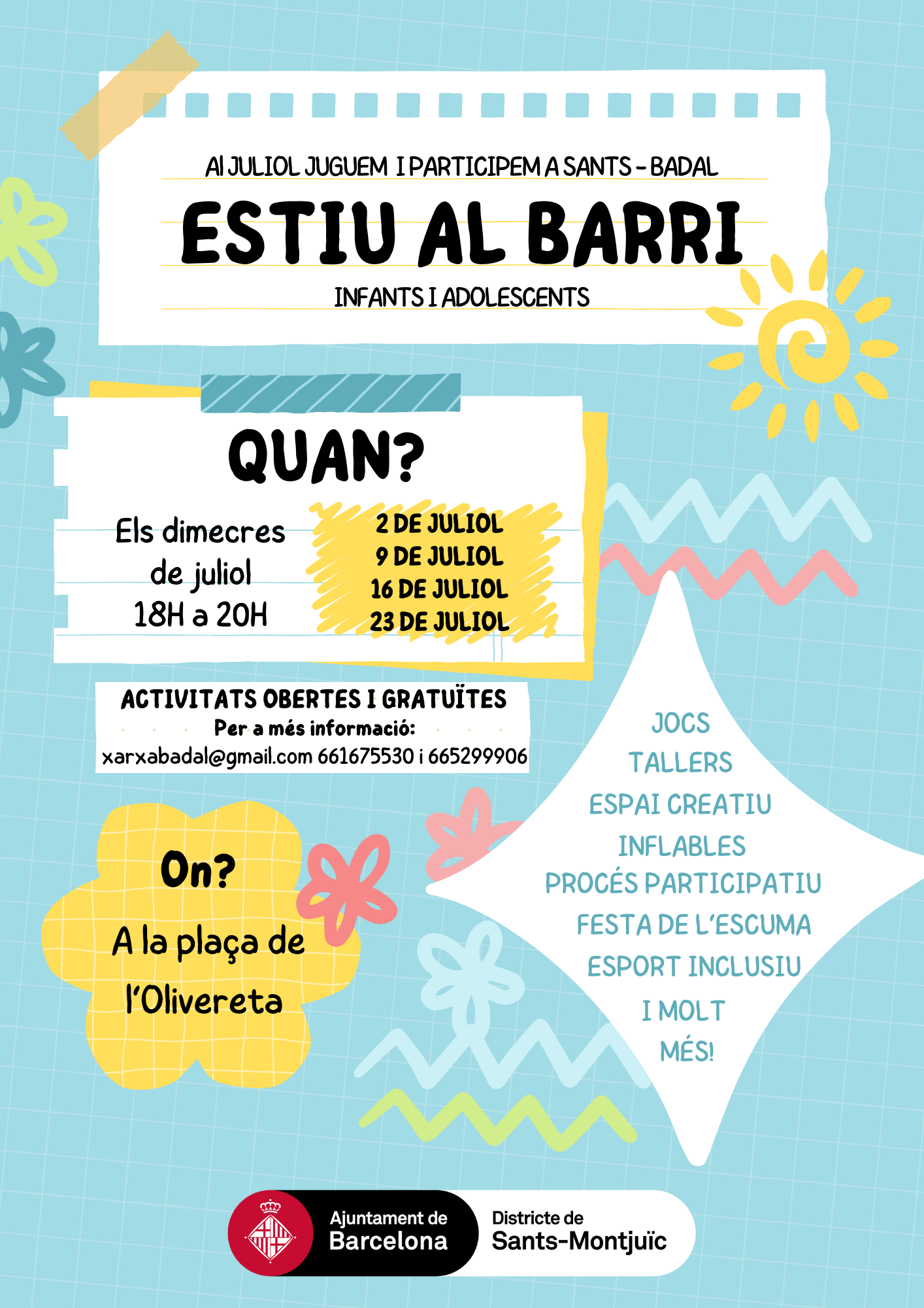 Estiu al barri per infants i adolescents