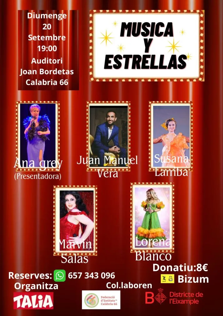 Espectacle "Musica y Estrellas", de l'Associació Pro Teatre Talia Olympia