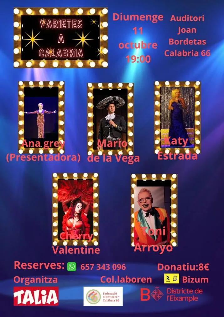 Espectacle "Varietes a Calabria", de l'Associació Pro Teatre Talia Olympia