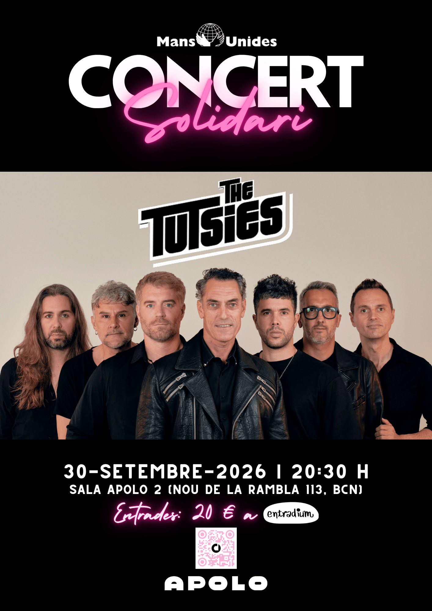 Concert solidari "The Tutsies", a favor de Mans Unides
