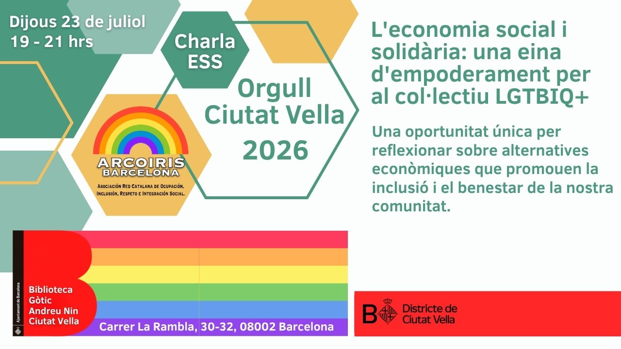 Xerrada 'L'economia social i solidària: una eina d'empoderament per al col·lectiu LGTBIQ+'