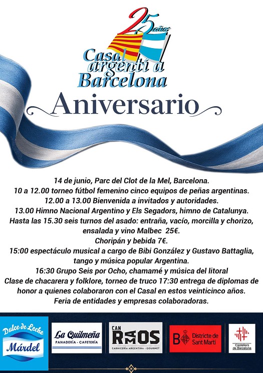 25 aniversari del Casal argentí a Barcelona