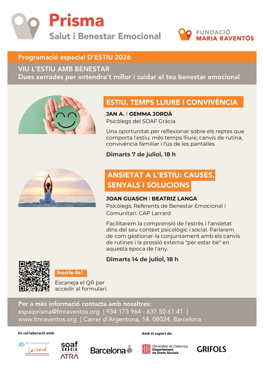 Xerrada ‘Ansietat a l’estiu: causes, senyals i solucions’