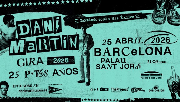 Concert "Dani Martin", dins la gira "25 P*t*s Años"