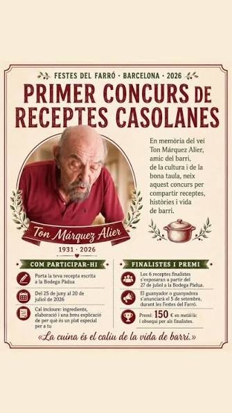 Primer Concurs de Receptes Casolanes a la Bodega Pàdua