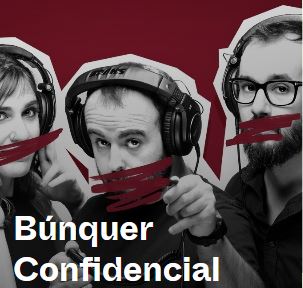 Pòdcast "Búnquer Confidencial" amb Peyu, Jair Domínguez, Neus Rossell
