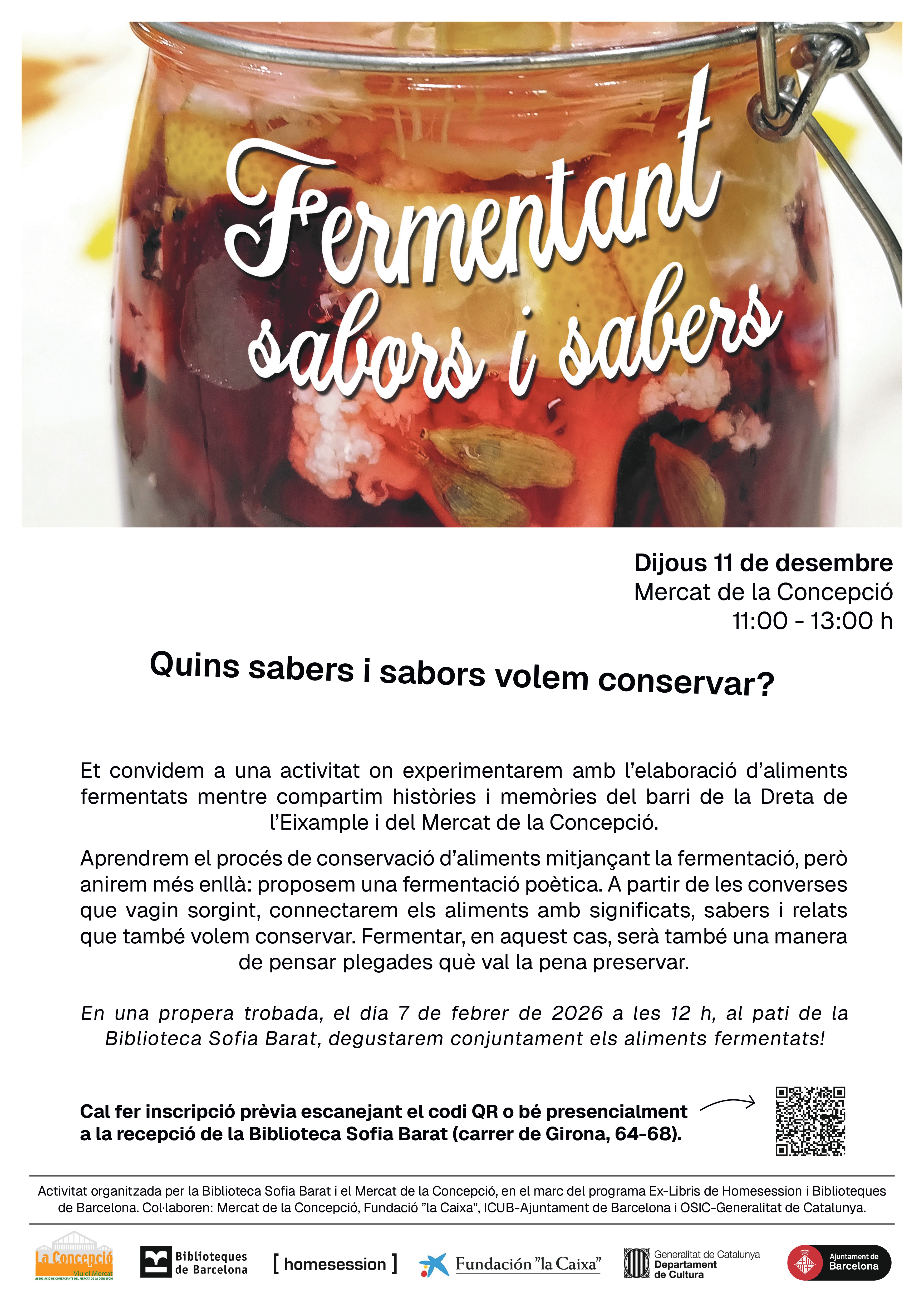 Taller 'Fermentant sabors i sabers'