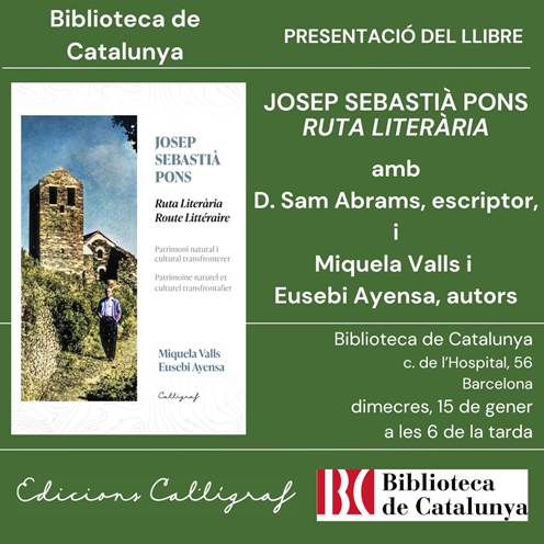 Presentació del llibre "Josep Sebastià Pons. Ruta literària"